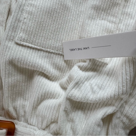 Lani the Label for Revolve Stylish Cream Corduroy Button-Up Romper NWT - Picture 5 of 8